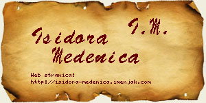 Isidora Medenica vizit kartica